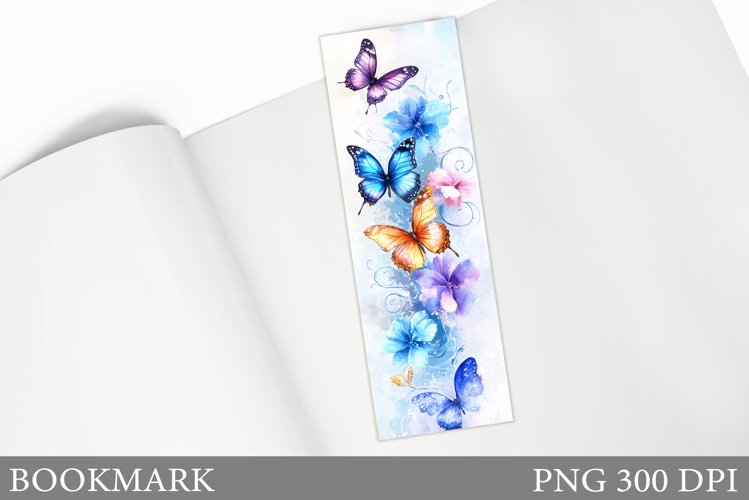 Butterflies Bookmark Design. Butterfly Bookmark Sublimation