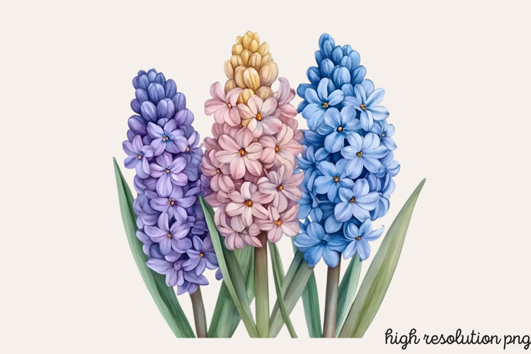 Blue Flower Clipart Image 3
