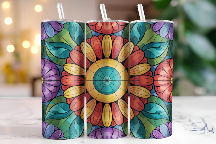 Flowers Tumbler Wrap | Sublimation | Tumblers