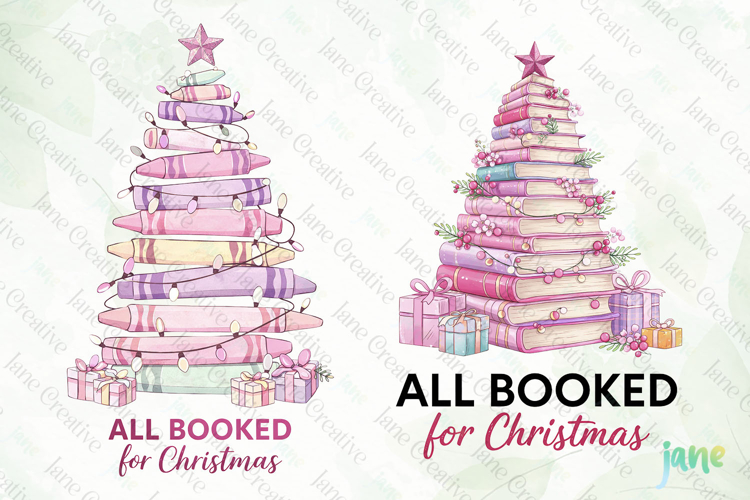 Pink Christmas School Teacher PNG