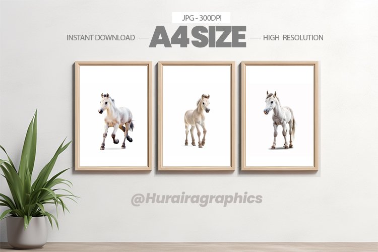 Safari Animal Wall Art - 03 Variations