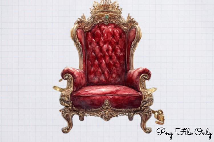 Royal Christmas Clipart Sublimation PNG example image 1