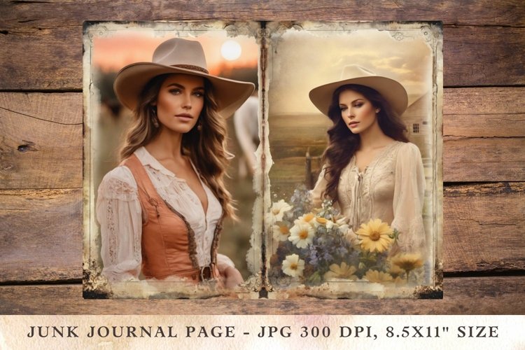 Vintage Cowgirl Clipart Image 16