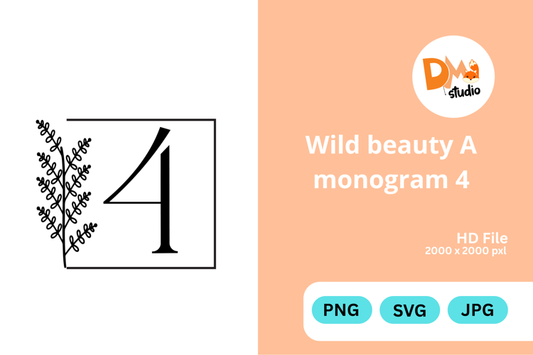 Wild Beauty Monogram Floral