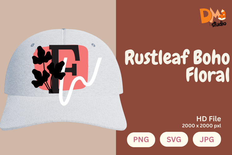 Leaf Monogram Svg Image 6