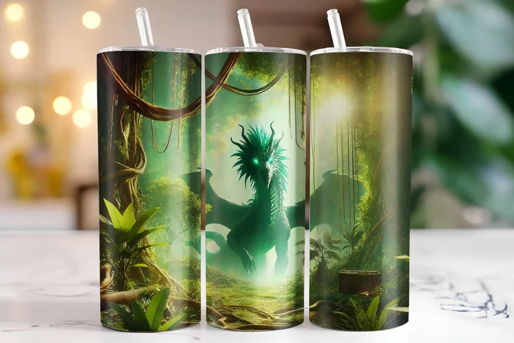 Dragon Tumbler Wrap | Sublimation | Tumblers