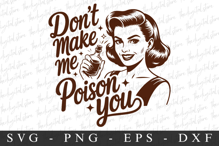 Don't Make Poison You Svg | Halloween Svg | Cricut example image 1
