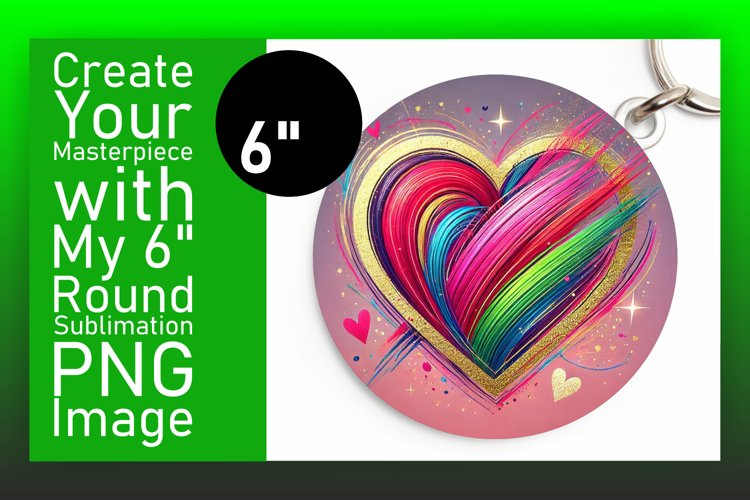 Whimsical Round Design Car Coaster PNG , Heart