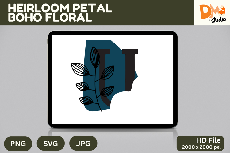Boho Floral Svg Image 14