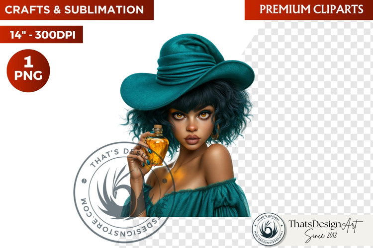 Autumn Witchcraft Clipart - Amber Spells witch PNG