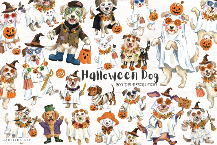 Halloween Dog Clipart