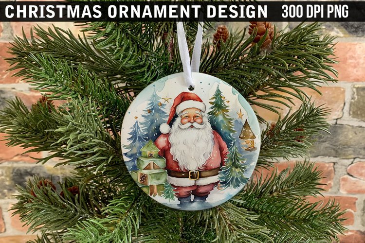 Christmas Ornament Sublimation PNG Design example image 1