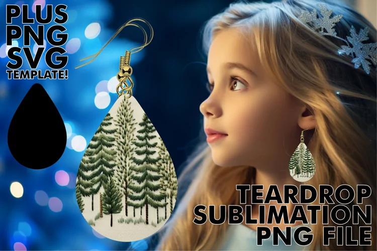 Frosty Forest Fantasy: Embroidered Earrings