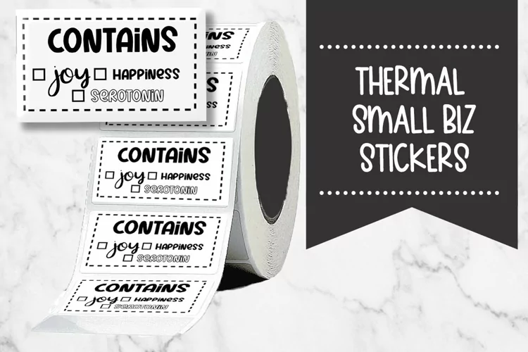 Package Contains Thermal Stickers