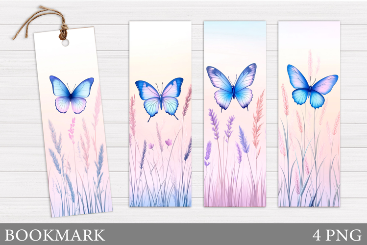 Butterfly Bookmark Sublimation. Flowers Bookmark Design