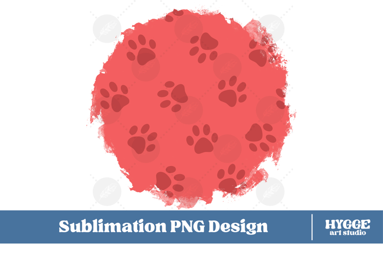 American 4th of July Cat Dog Paw Background Png Sublimation