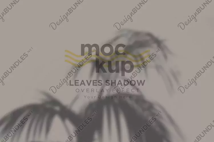 Leaves Shadow Overlay Effect Mockup