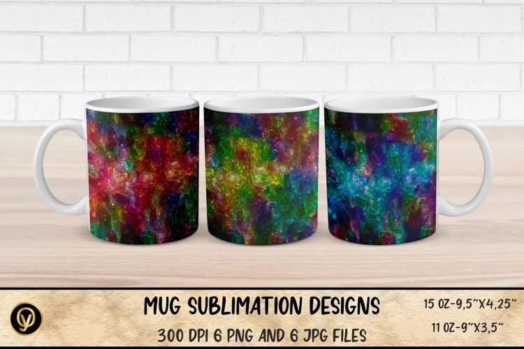 Mug Sublimation Designs ,Glossy Abstract Sublimation Mug