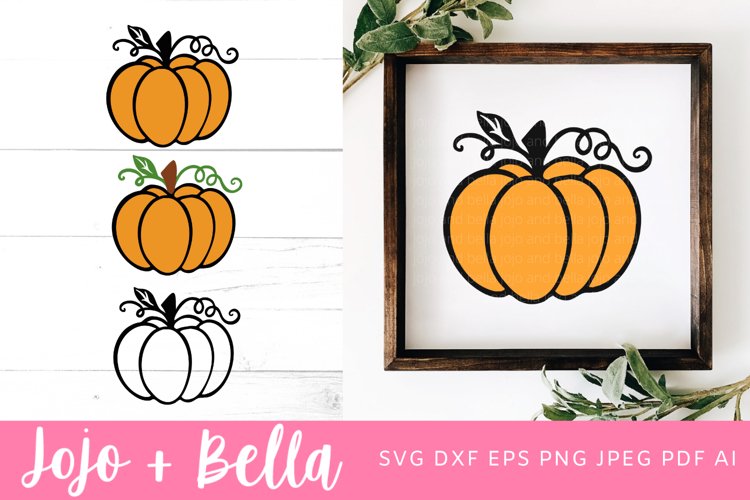 Pumpkin Svg | Fall SVG| Halloween SVG example image 1