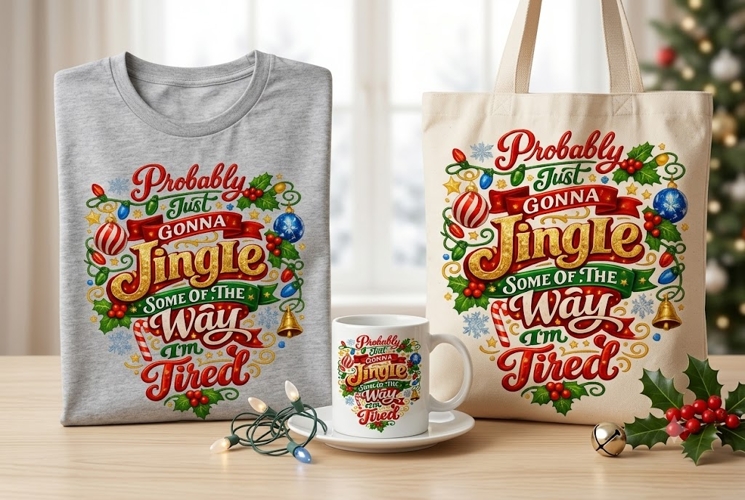 Funny Christmas Jingle PNG, Probably Just Gonna Jingle Some