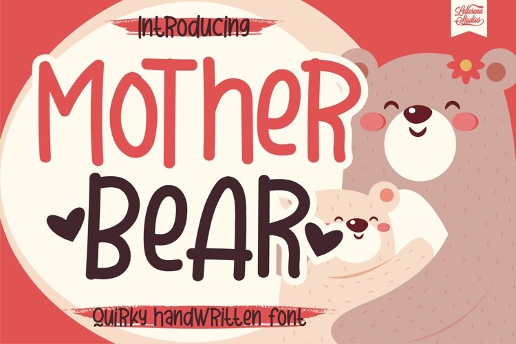 Mother Bear - Quirky Handwritten Font example image 1