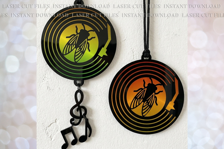 Fly Sun-catcher Ornament svg Laser cut file