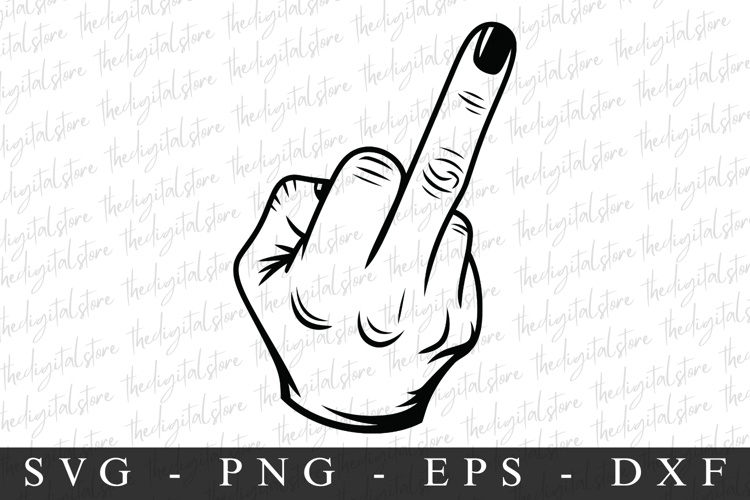 Middle Finger Svg