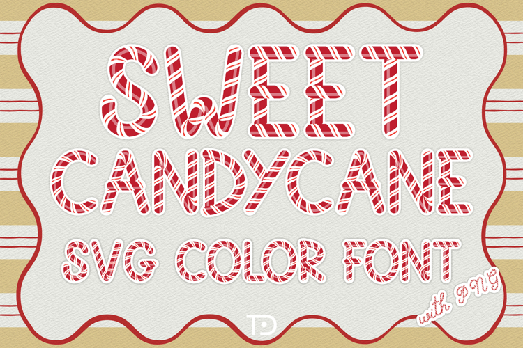 Sweet CandycaneSVG font