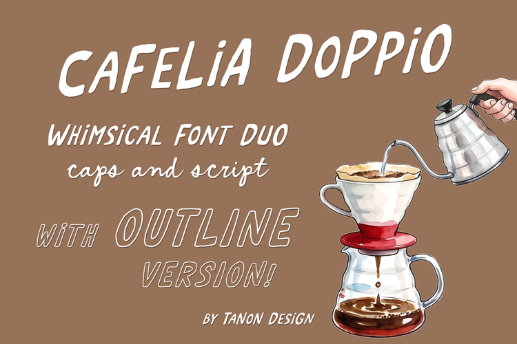 Cafelia Doppio Font Duo