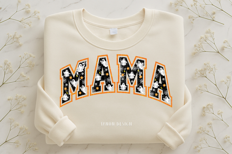 Halloween Mama PNG Sublimation, T-shirt design