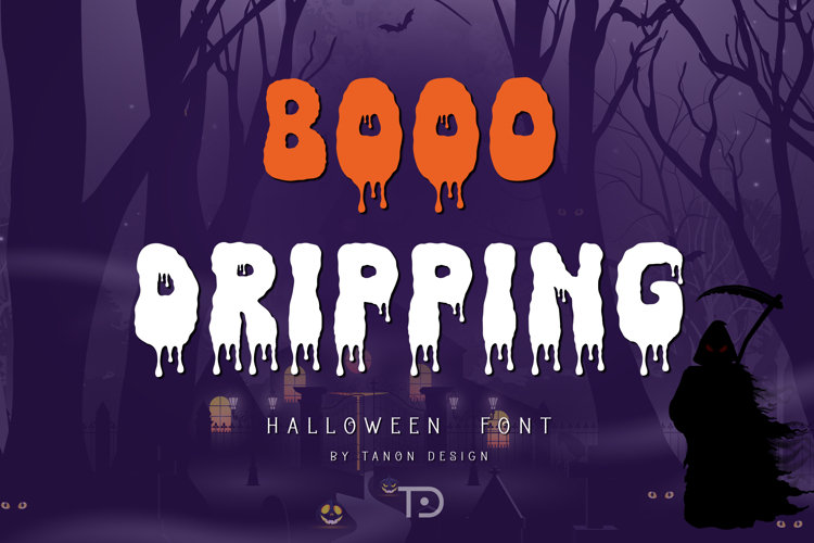 Booo Dripping Font