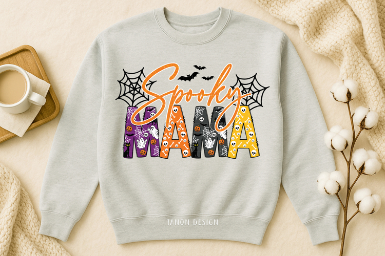 Halloween Mama PNG Sublimation, T-shirt design
