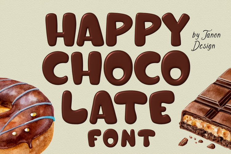 Happy Chocolate Bitmap SVG color font