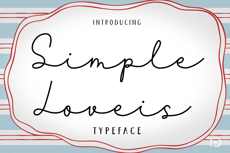 Simple Loveis, Simple and Minimal Handdrawn Script Font