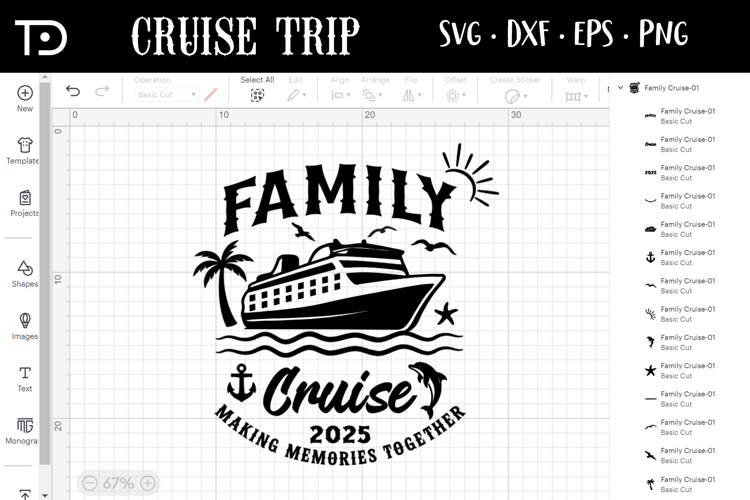 Family Cruise 2025 SVG, Cruising svg, Cruise Crew