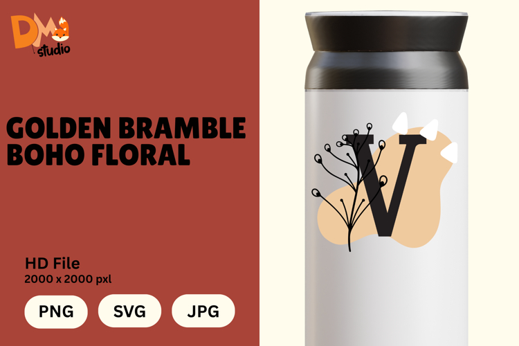 Floral Letter Svg Image 4