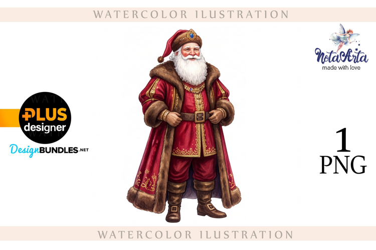 Christmas Santa in Elegant Attire