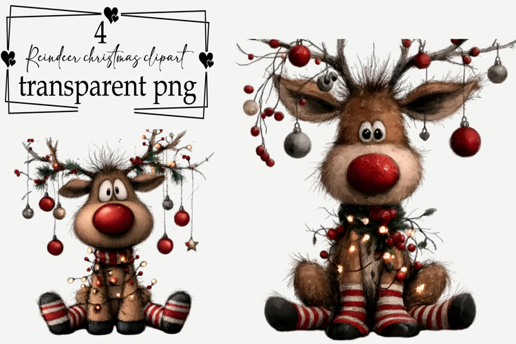 Christmas Reindeer Clipart Image 4