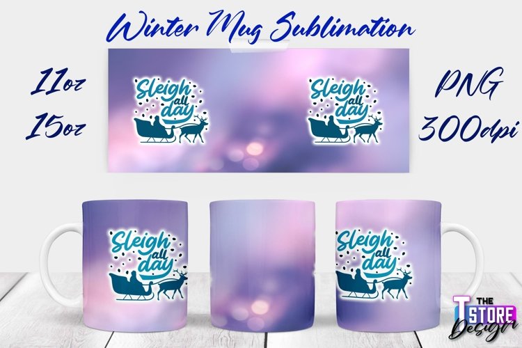 Winter Mug Sublimation | Winter 11 oz |15 oz Mug Sublimation example image 1