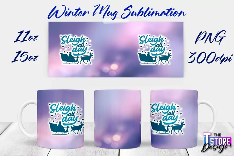 Winter Mug Sublimation | Winter 11 oz |15 oz Mug Sublimation
