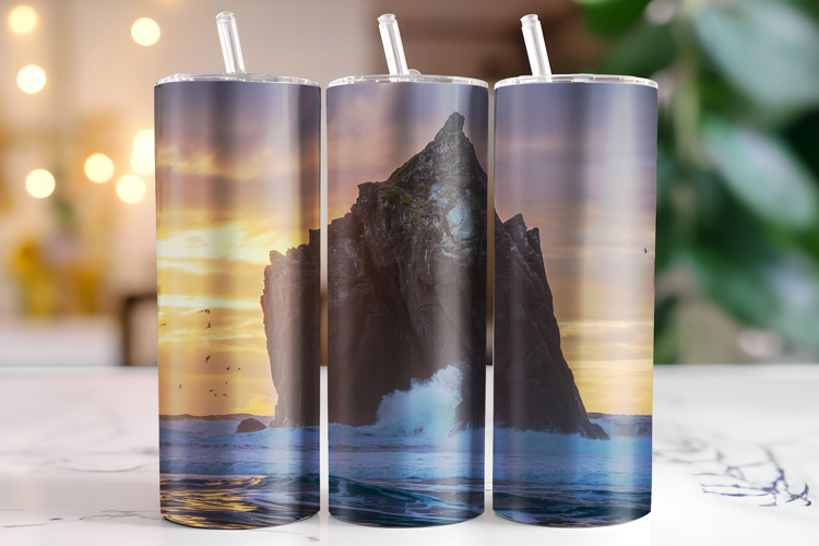 Rock Tumbler Wrap | Sublimation | Tumblers