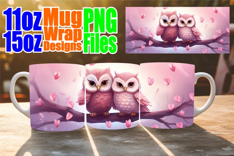 Sublimation Love with Animal Mug Wrap