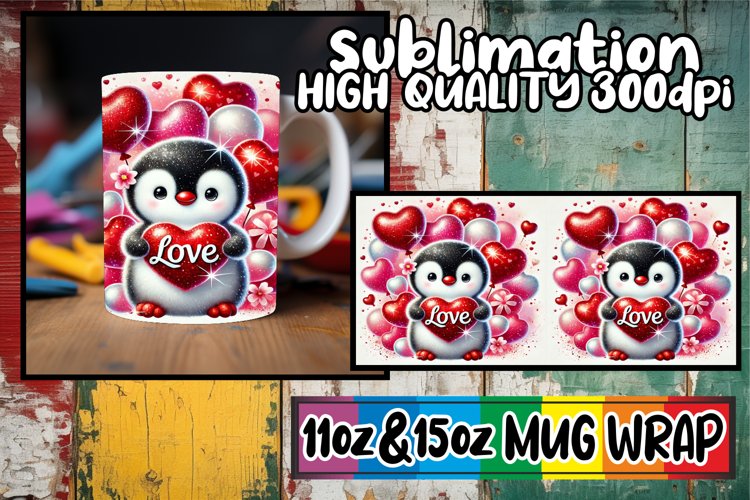 Cheerful memories 11oz 15oz sublimation wrap, Valentines