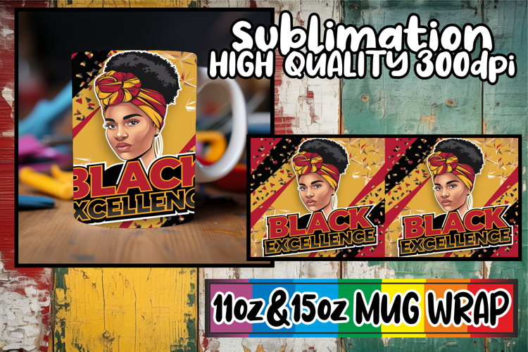 Charming scenes sublimation print wrap, Black Woman