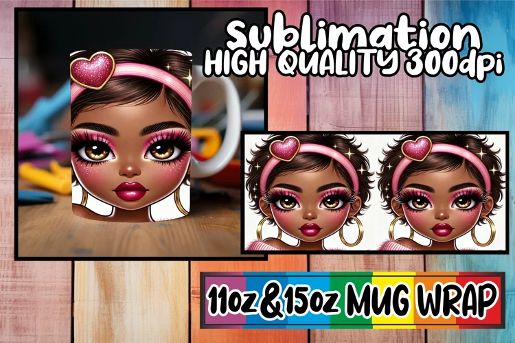 Charming vibes sublimation print wrap, Love Girl