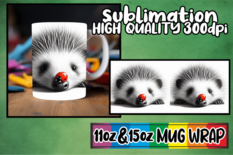 Bright smiles 11oz 15oz sublimation wrap, Cute Animals