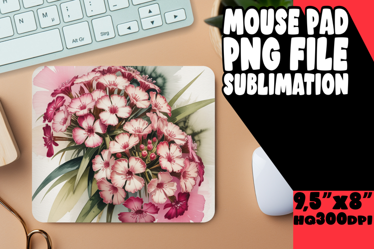 Cheerful Desk Pad Sublimation Ideas, Flowers