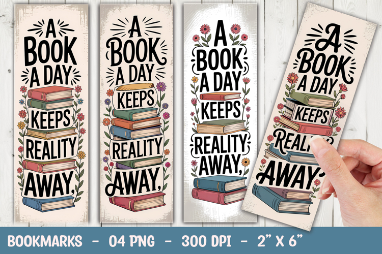 Book a Day Bookmark Sublimation