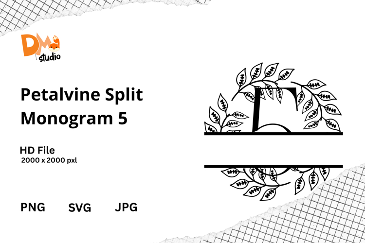 Petalvine Split Monogram