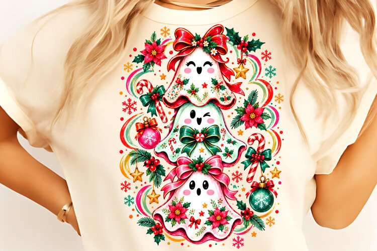 Funny Christmas Ghosts PNG, Funny Christmas PNG, Christmas example image 1
